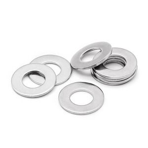 250 Qty #8 Zinc Plated SAE Flat Washers, CR+3 RoHS Compliant - Free Shipping